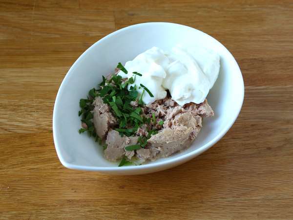 Pladnji endivije z omako iz tune - Priprava korak 1