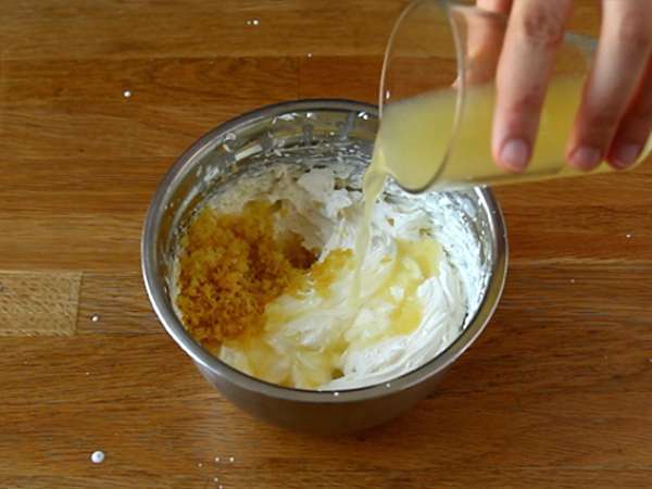 Enostaven limonin mousse - Priprava korak 2