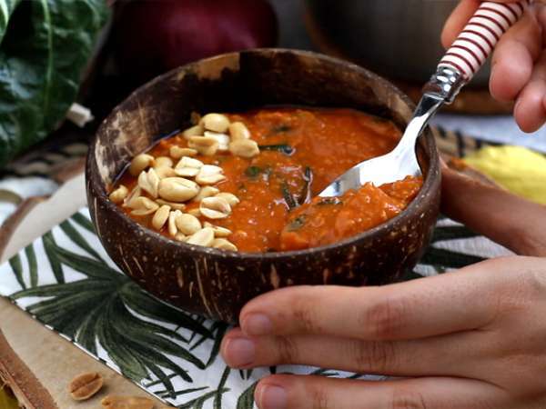 Afriška juha: paradižnik, arašidi in blitva - Afriška arašidova juha - Priprava korak 5