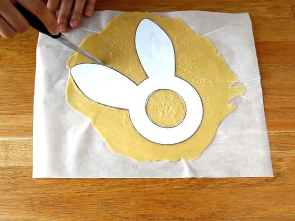 Velikonočni jajčni zajček tart - Priprava korak 4