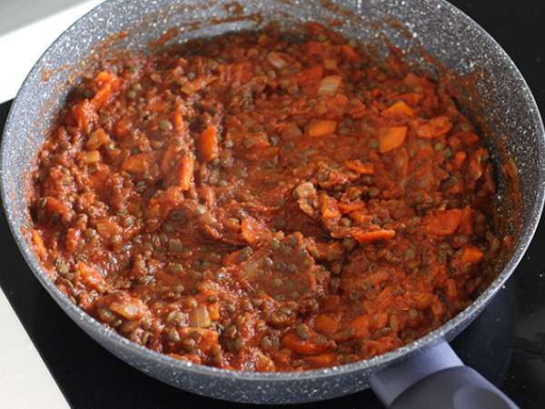Vegetarijanski špageti bolognese! - Priprava korak 3