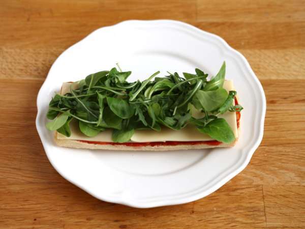 Panini s čorizom in ementalom - Priprava korak 3