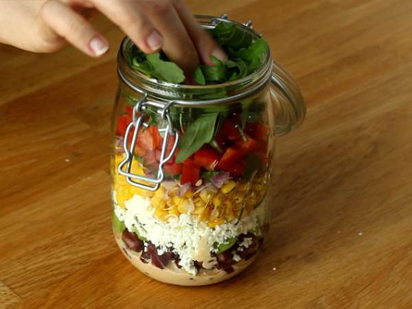 Mehiški solatni kozarci - Priprava korak 4