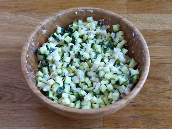 Solata iz bučk, kozjega sira in limone - Priprava korak 4