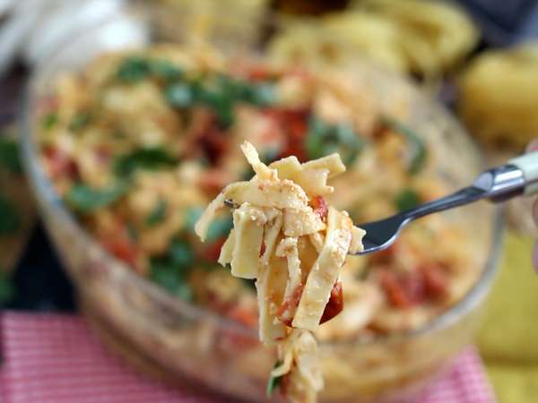 Tagliatelle feta češnjev paradižnik - pečene testenine s feto - Priprava korak 8