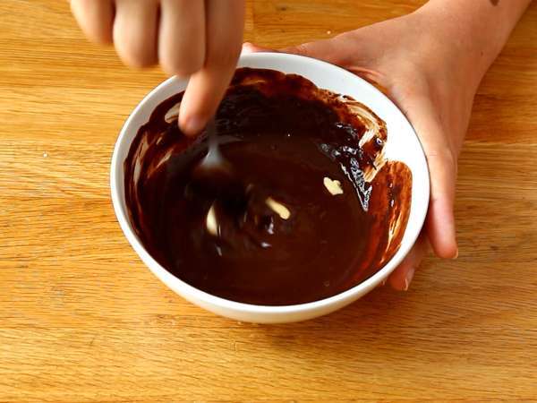 Čokoladno tigrovo pecivo - hrustljav ganache - Priprava korak 7