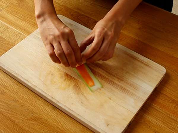 Roza bučk in korenčkov quiche - Priprava korak 1