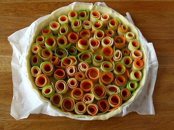 Roza bučk in korenčkov quiche - Priprava korak 3