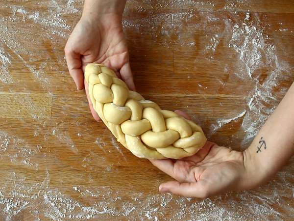 8 pramenov pletenih bucik - Priprava korak 10