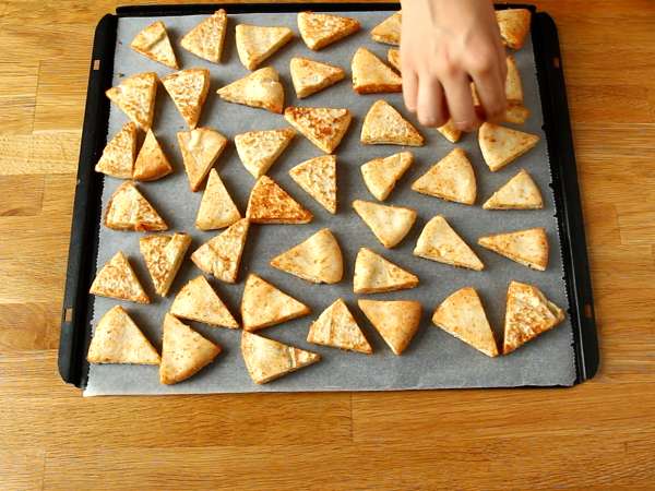 Pita kruh čips - ekspresni recept - Priprava korak 4