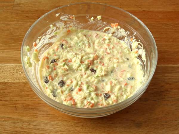 Krompirjevo pecivo z bučkami in korenčkom - Priprava korak 3