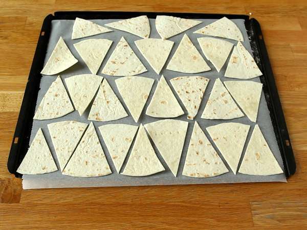 Pico de gallo in domači tortilja čips - Priprava korak 3