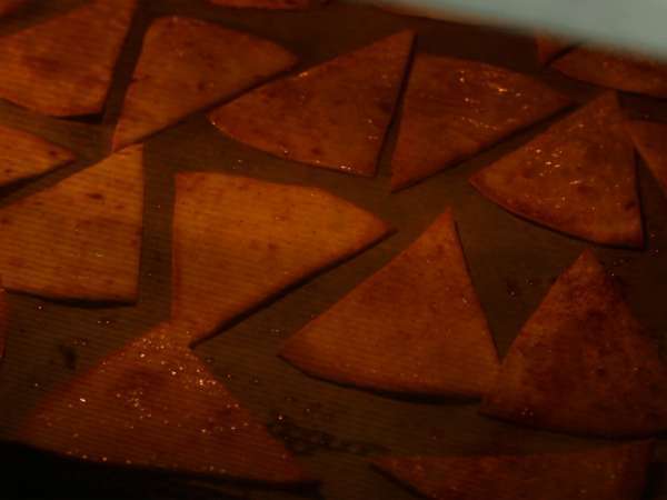 Pico de gallo in domači tortilja čips - Priprava korak 5