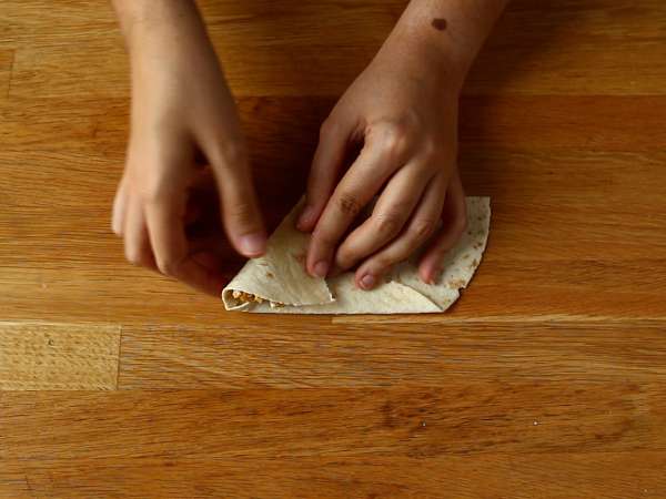 Vegetarijanski taco samosas - Priprava korak 3