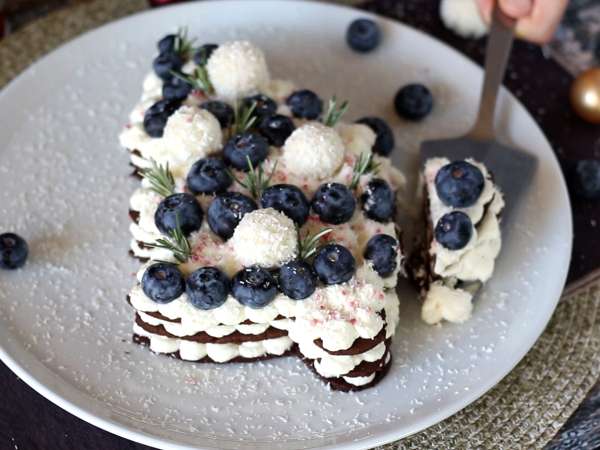 Torta za božično drevo: edini recept, ki lahko nadomesti hlod! - Priprava korak 11