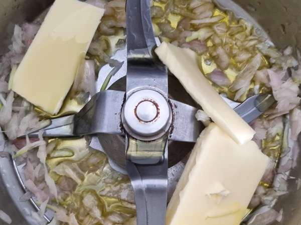 Gobova rižota s Thermomixom - Priprava korak 1