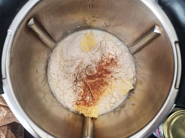 Béchamel omaka s Thermomixom - Priprava korak 1