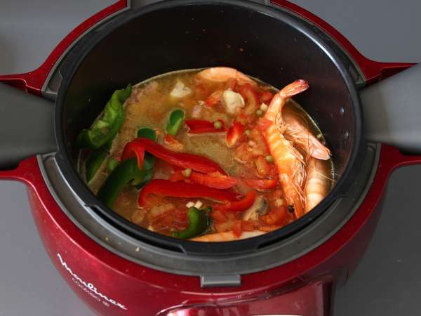 Izjemno hitra paella z napravo Cookeo - Priprava korak 6