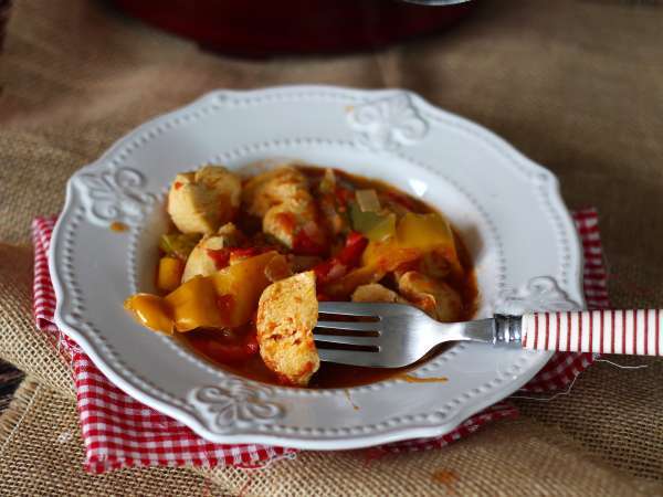 Ekspresni piščanec Basquaise v restavraciji Cookeo - Priprava korak 5