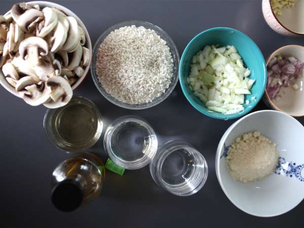 Gobova rižota v restavraciji Cookeo - Priprava korak 1