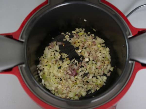 Gobova rižota v restavraciji Cookeo - Priprava korak 2