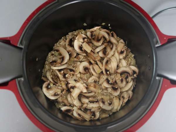 Gobova rižota v restavraciji Cookeo - Priprava korak 4