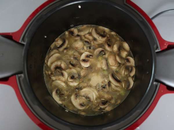 Gobova rižota v restavraciji Cookeo - Priprava korak 5