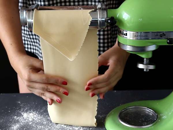 Kako pripraviti jajčne testenine za lazanjo - Priprava korak 6