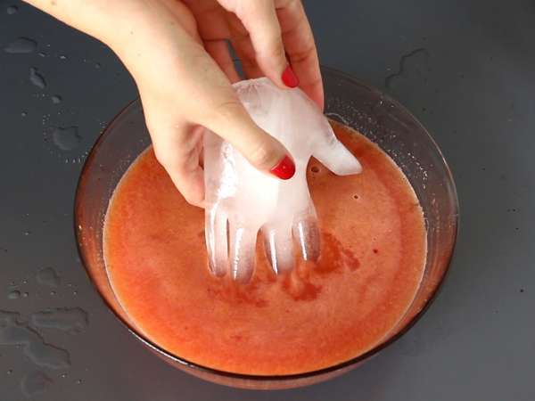 Koktajl za noč čarovnic z ročno oblikovano kocko ledu - enostaven tutorial! - Priprava korak 4