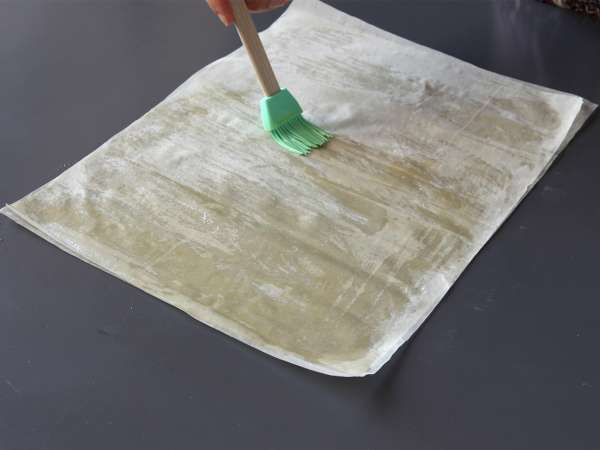 Baklavski cheesecake s pistacijami, hrustljav in topljiv - Priprava korak 1