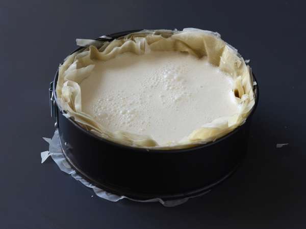 Baklavski cheesecake s pistacijami, hrustljav in topljiv - Priprava korak 6