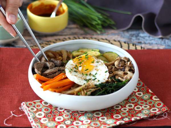 Bibimbap, tradicionalna korejska jed - Priprava korak 13