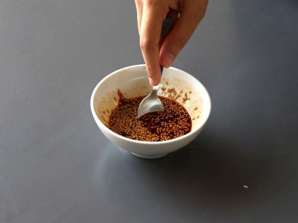 Gobe po korejsko - gobe šitake v omaki gochujang - Priprava korak 2