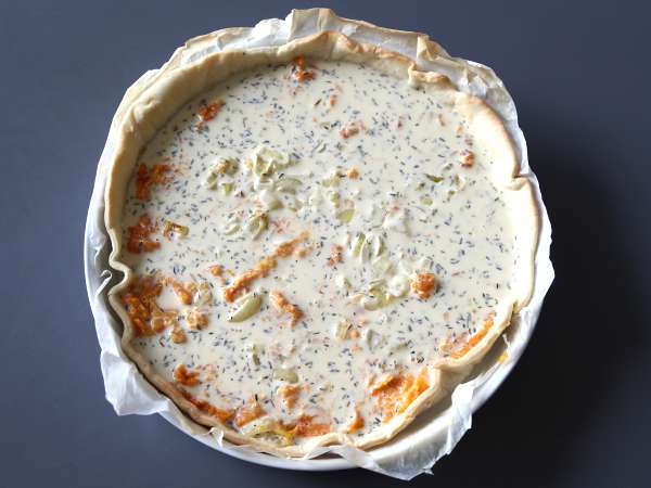 Bučni quiche za preprost in učinkovit obrok - Priprava korak 4