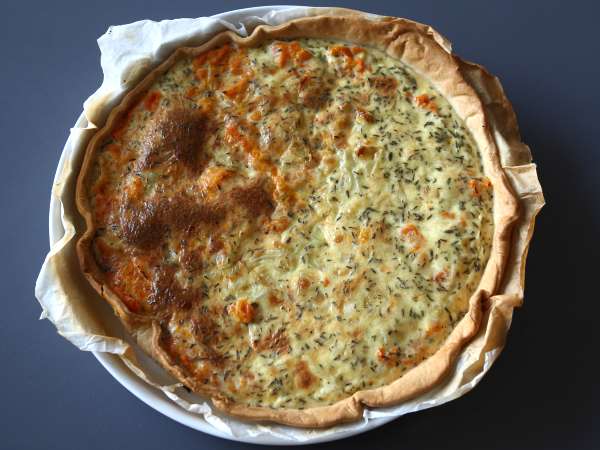 Bučni quiche za preprost in učinkovit obrok - Priprava korak 5