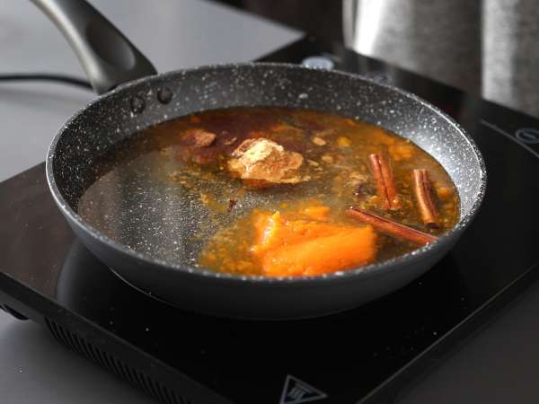 Domači bučni sirup, odličen za jesenske/zimske pijače - Priprava korak 4