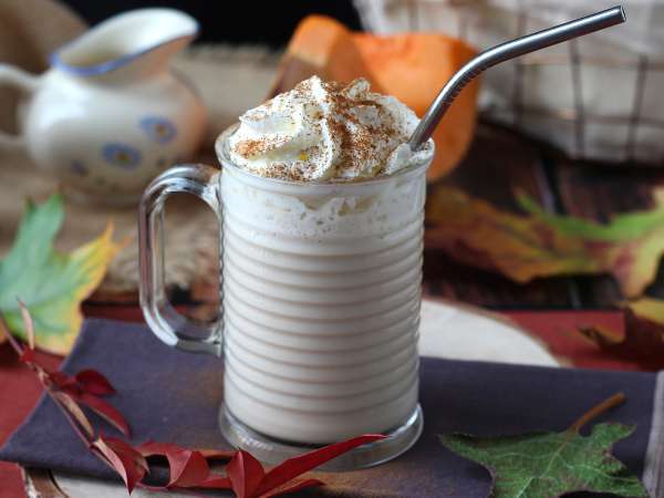 Bučni latte z domačim bučnim sirupom! - Priprava korak 3