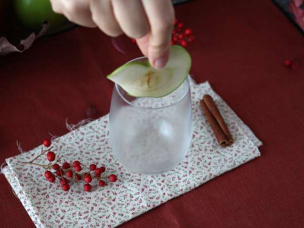 Pumpkin Spritz, pikanten koktajl z bučnim sirupom! - Priprava korak 2