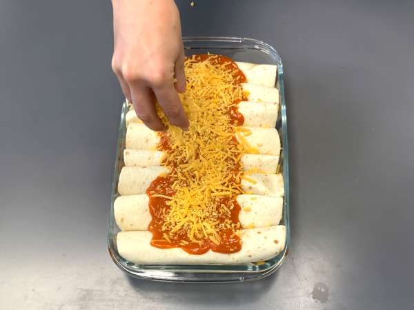 Vegetarijanske enchiladas - Priprava korak 4