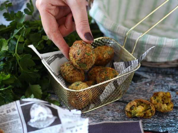 Falafle v zračnem cvrtniku za hrustljave rezultate brez cvrtja! - Priprava korak 6