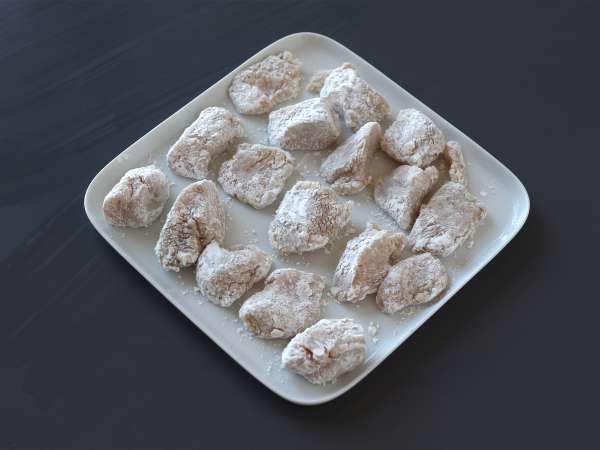 Korejski ocvrti piščanec s pikantno omako gochujang - Dakgangjeong - Priprava korak 6