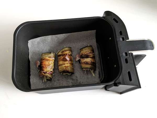 Zvitki jajčevcev v zračni cvrtnik - Priprava korak 5