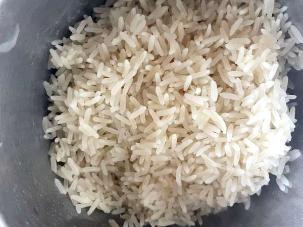 Riž z rdečim fižolom in slanino: tipična kubanska jed - Priprava korak 7