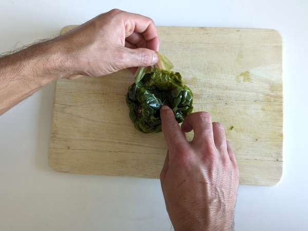 Kako olupiti papriko v mikrovalovni pečici - Priprava korak 4