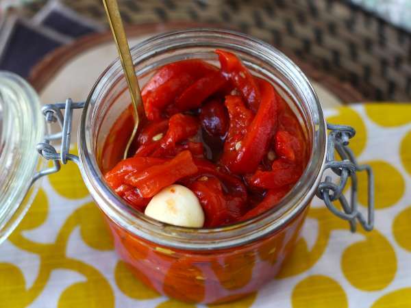 Solata s praženo papriko v zračnem cvrtniku - Priprava korak 6