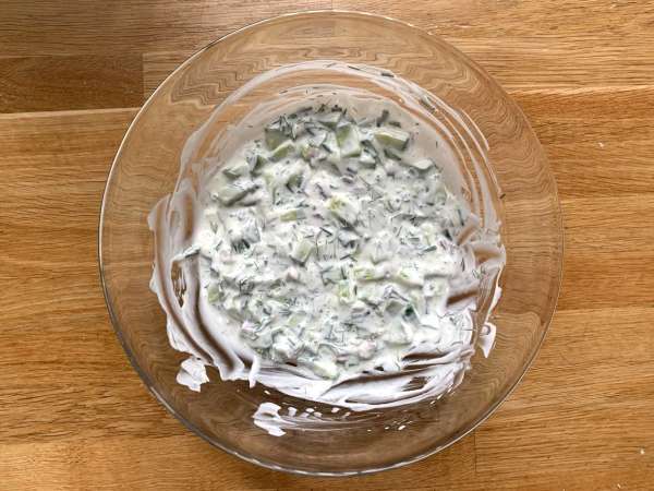 Solata iz kumar in hrustljavega krompirja - Priprava korak 5