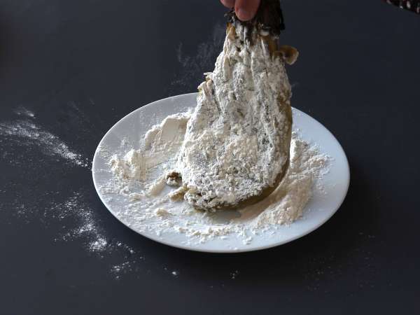 Bakan v prahu po milansko, vendar vegetarijansko - Kuhanje v aparatu za cvrtje na zraku - Priprava korak 6