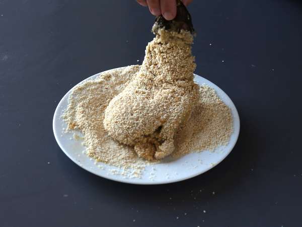 Bakan v prahu po milansko, vendar vegetarijansko - Kuhanje v aparatu za cvrtje na zraku - Priprava korak 9