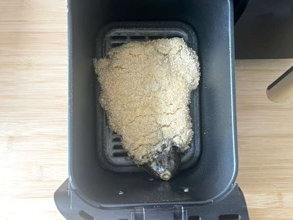 Bakan v prahu po milansko, vendar vegetarijansko - Kuhanje v aparatu za cvrtje na zraku - Priprava korak 10