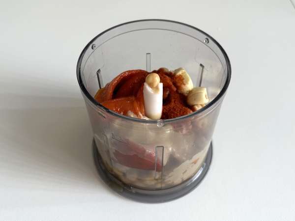 Humus iz rdeče paprike - Priprava korak 5